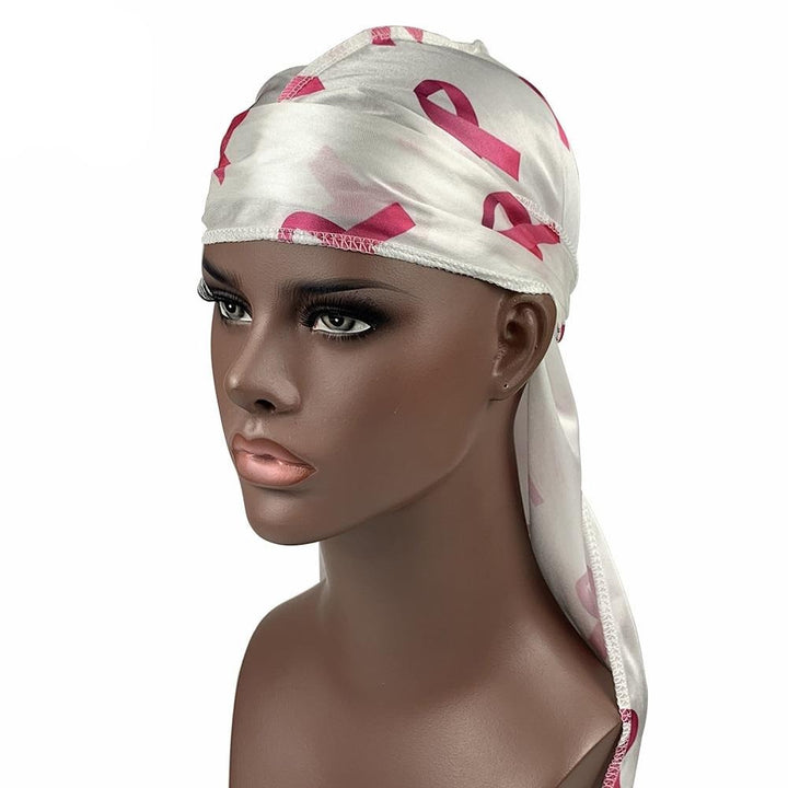 Breast Cancer Awareness Silk Durag - Taelor Boutique
