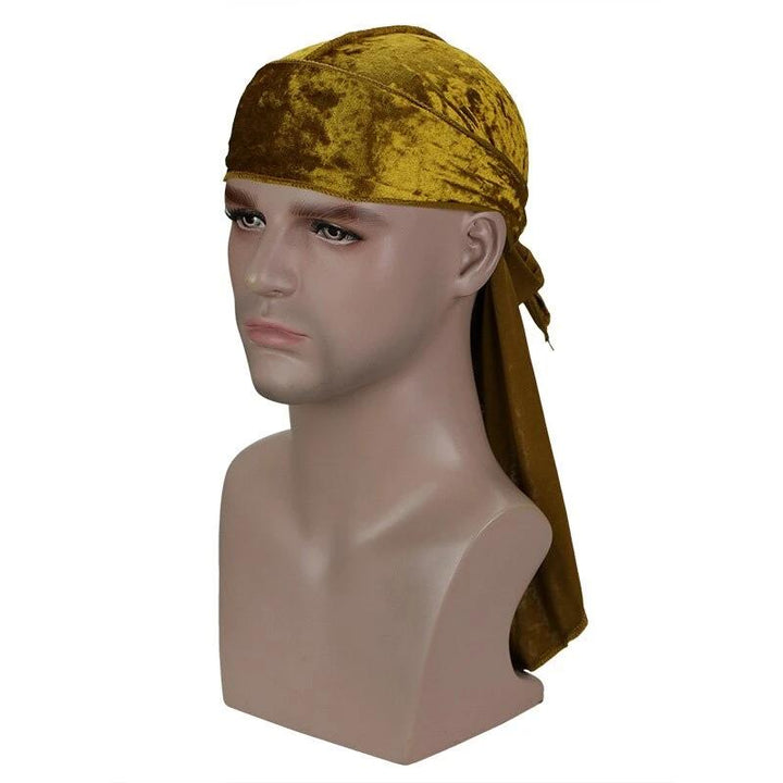 Gold Luxury Velvet Durag - Taelor Boutique