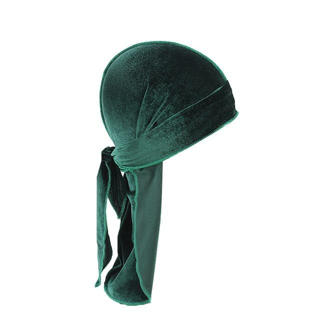Green Velvet Durag - Taelor Boutique