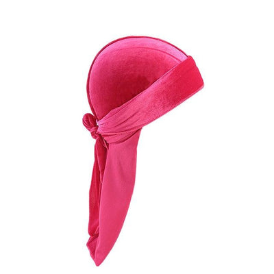Hot Pink Velvet Durag - Taelor Boutique