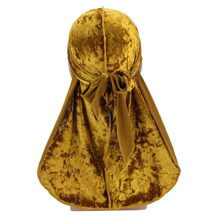 Gold Luxury Velvet Durag - Taelor Boutique