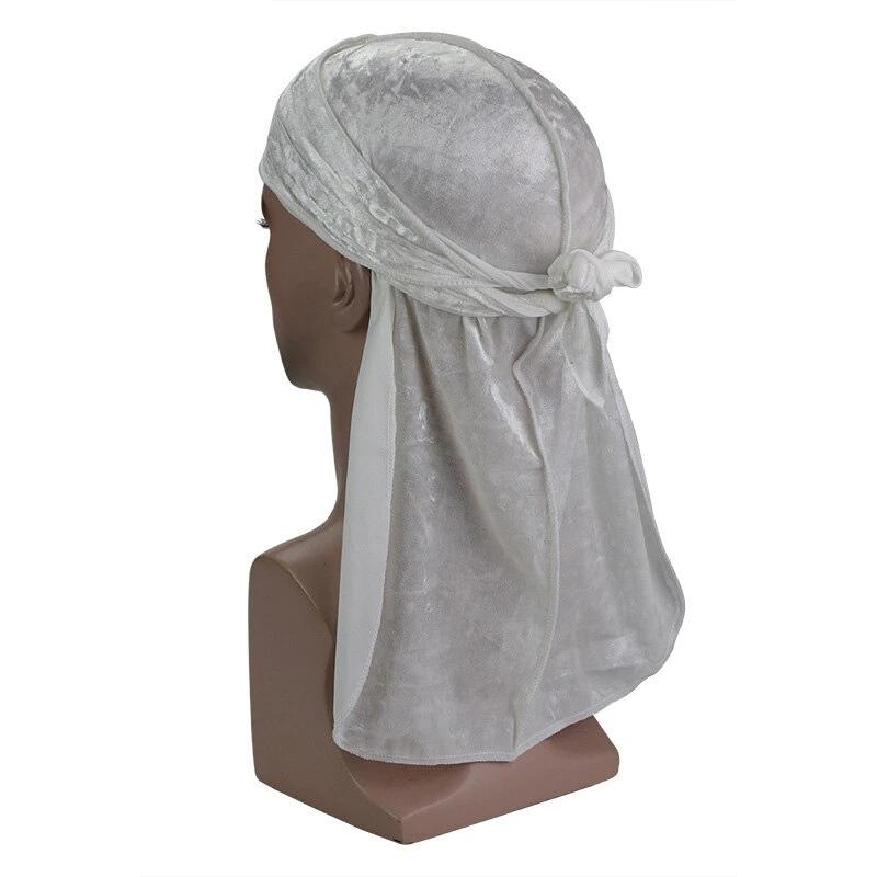 White Luxury Velvet Durag - Taelor Boutique
