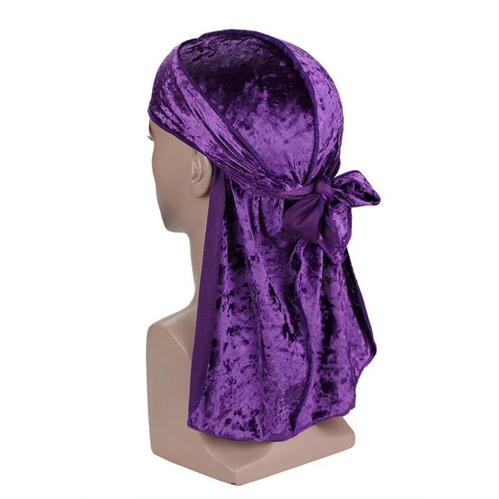 Purple Luxury Velvet Durag - Taelor Boutique