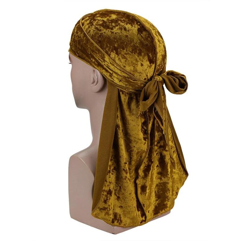 Gold Luxury Velvet Durag - Taelor Boutique