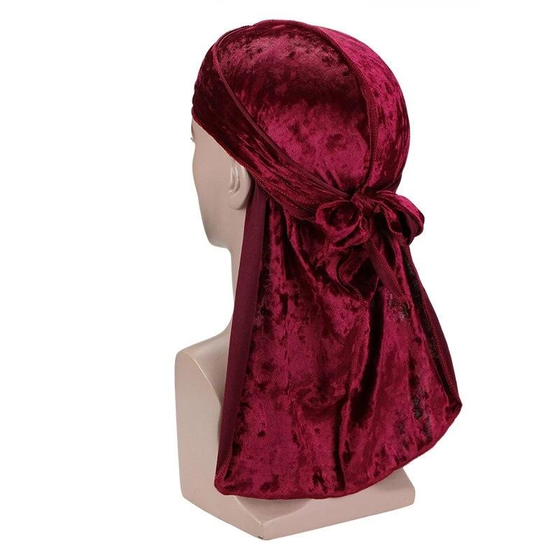 Burgundy Luxury Velvet Durag