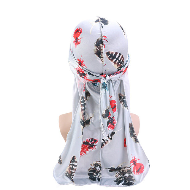 Grey Feather Silky Durag