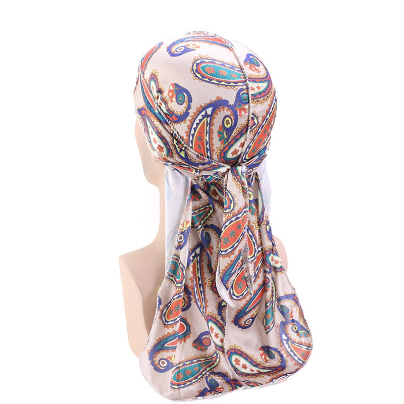 Khaki Paisley Silky Durag