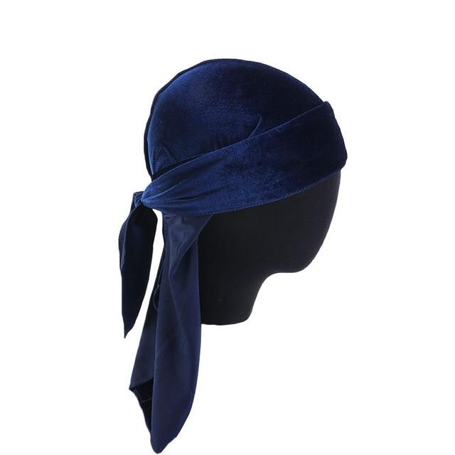 Navy Blue Velvet Durag