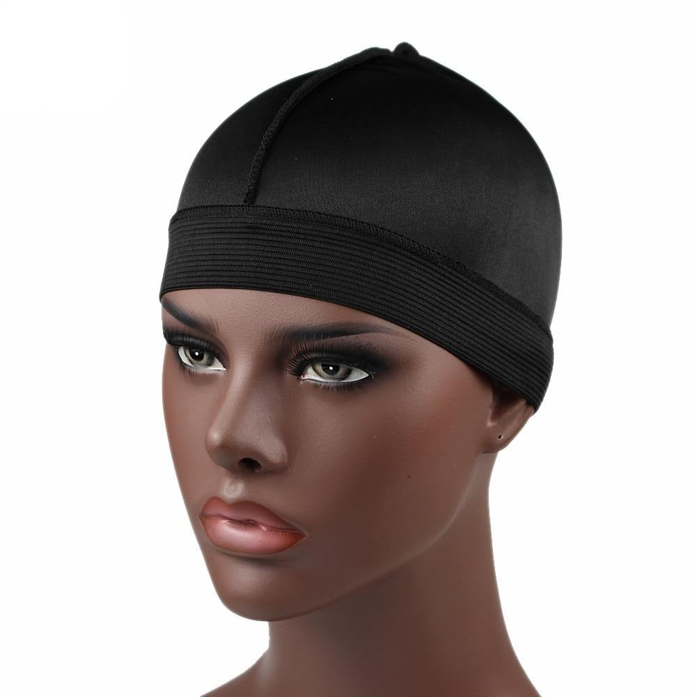 Black Silky Wave Cap