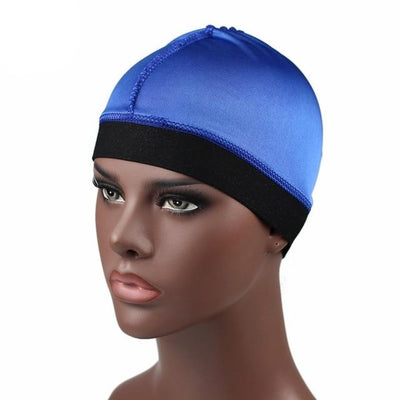 Blue Silky Wave Cap - Taelor Boutique