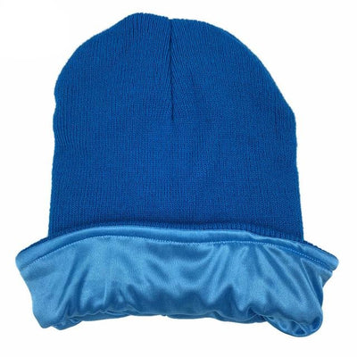 Sky Blue Satin Lined Beanie - Taelor Boutique