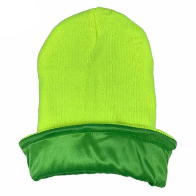 Light Green Satin Lined Beanie - Taelor Boutique
