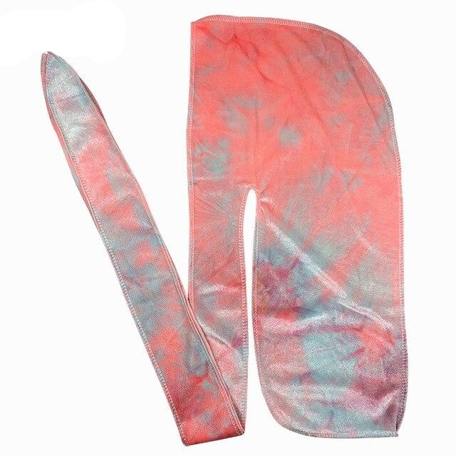 Pink Tie Dye Velvet Durag