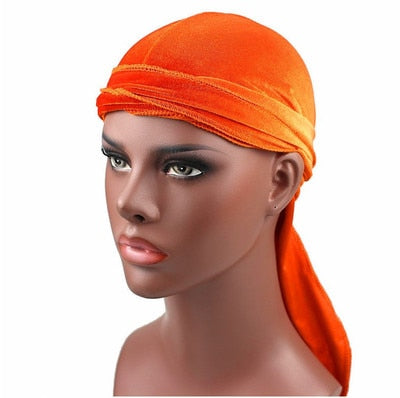 Orange Velvet Durag