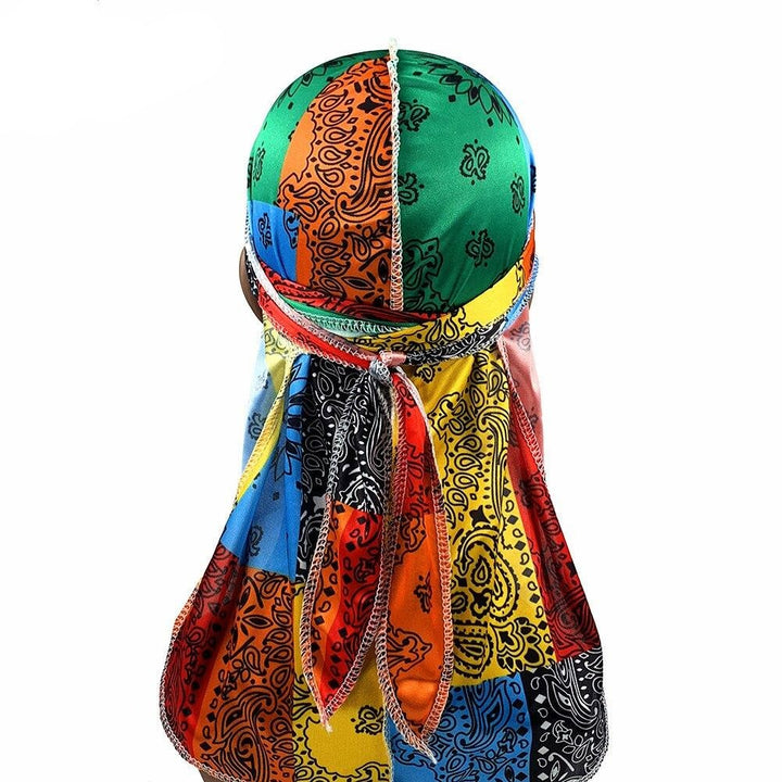 Multicolour Silky Bandana Durag
