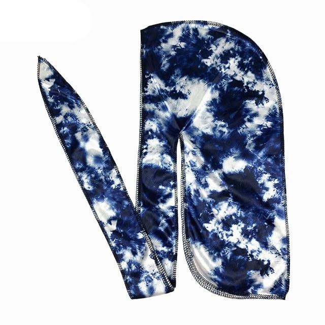 Black Tie Dyed Silk Durag