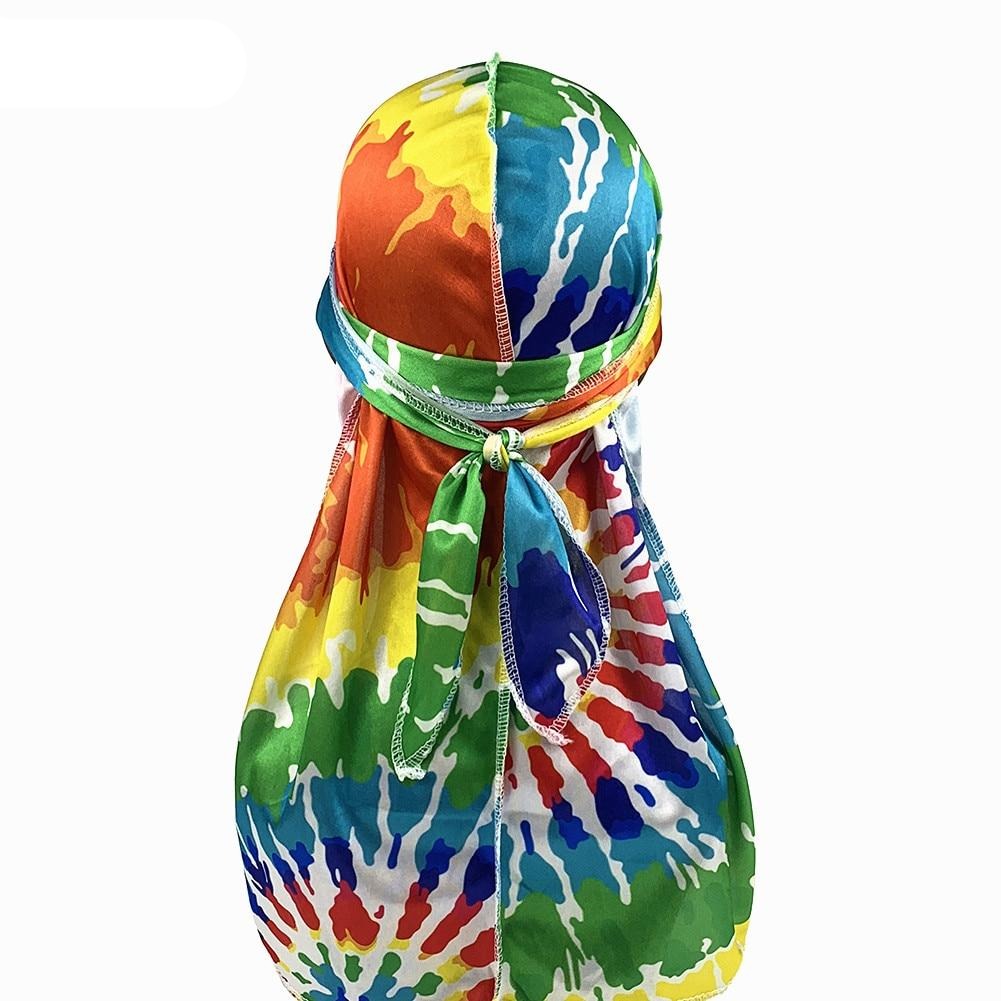 Multicolour Tie Dyed Silk Durag