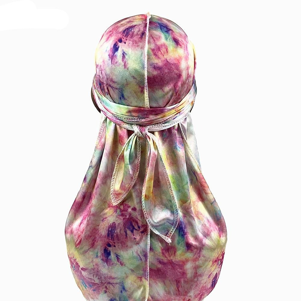 Pink Tie Dyed Silk Durag