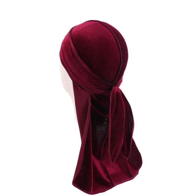 Wine Red Kids Velvet Durag