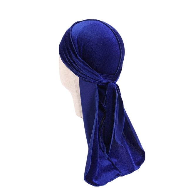 Royal Blue Kids Velvet Durag