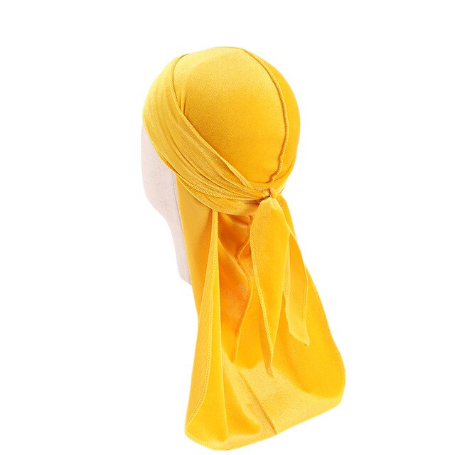 Yellow Kids Velvet Durag