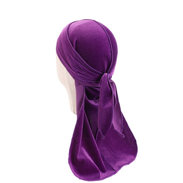 Purple Kids Velvet Durag
