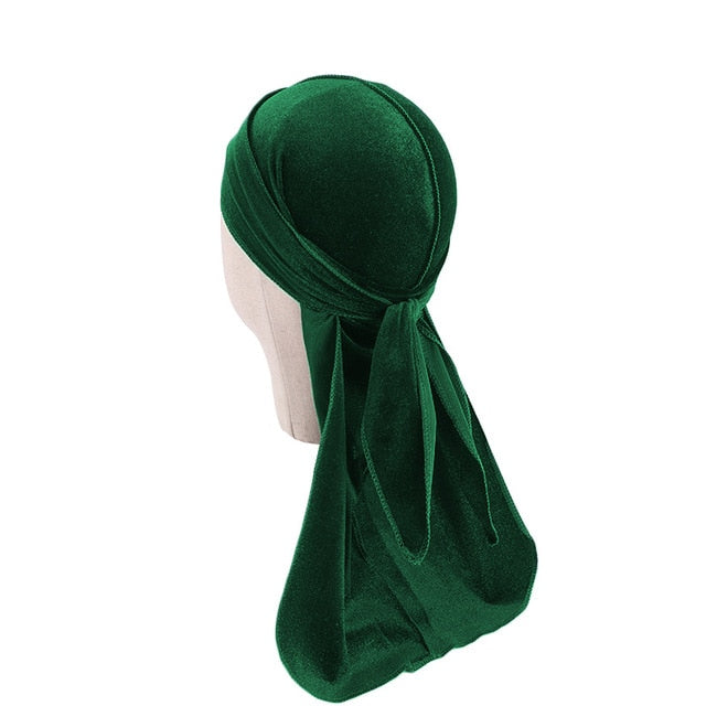 Green Kids Velvet Durag