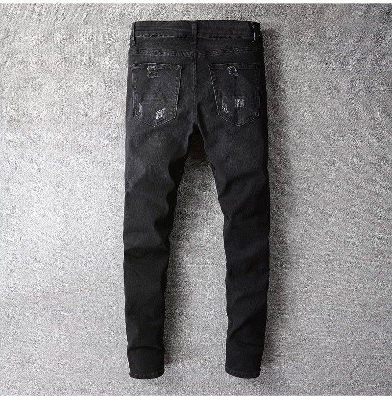 Black Bandana Paisley Patchwork Jeans – Taelor Boutique
