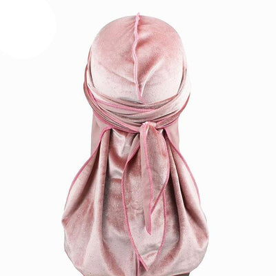 Pink Luxury Shiny Velvet Durag - Taelor Boutique
