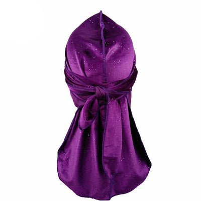 Purple Luxury Shiny Velvet Durag - Taelor Boutique