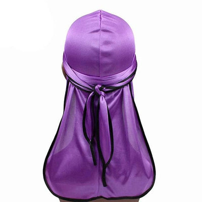 Purple Silk Durag w/ Black Lining - Taelor Boutique