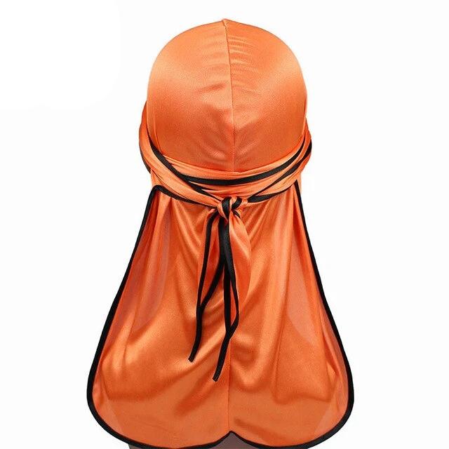 Orange Silk Durag w/ Black Lining