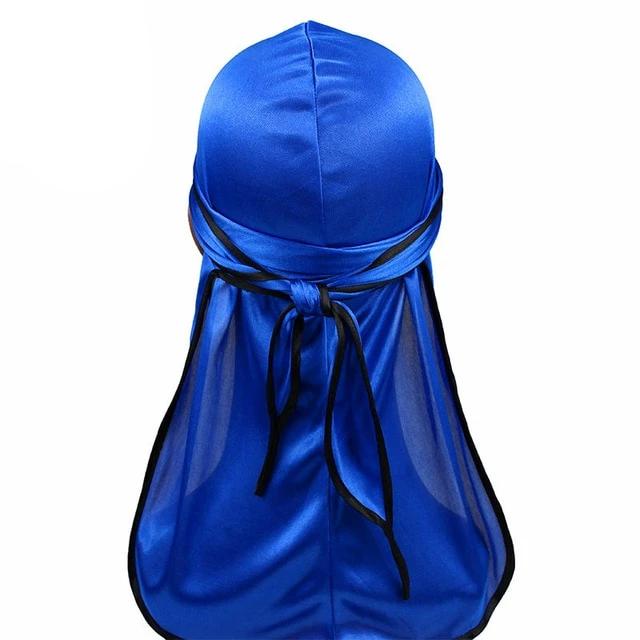 Royal Blue Silk Durag w/ Black Lining