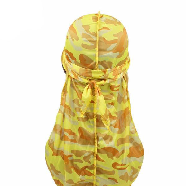 Silk Yellow Camo Durag