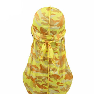 Silk Yellow Camo Durag - Taelor Boutique