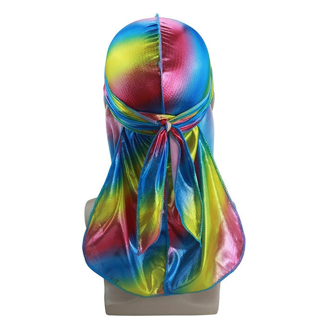 Rainbow Silk Durag