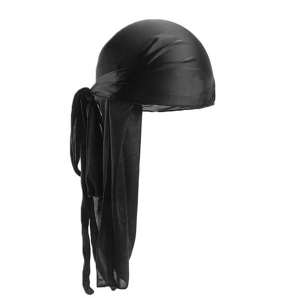 Black Silk Durag - Taelor Boutique