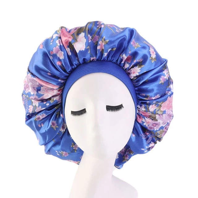 Extra Large Floral Silk Bonnet - Taelor Boutique