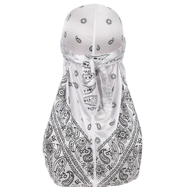 White Silky Bandana Durag - Taelor Boutique