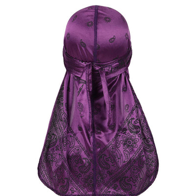 Purple Silky Bandana Durag - Taelor Boutique