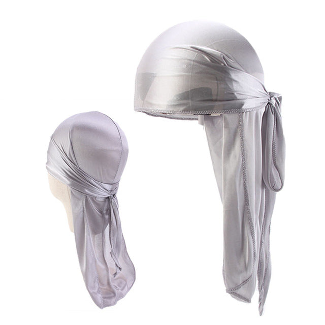 Silver Father and Son Silky Durag Set