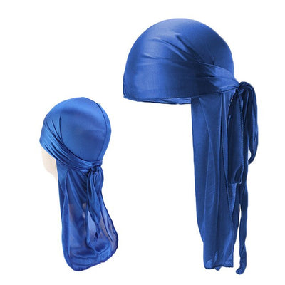 Blue Father and Son Silky Durag Set - Taelor Boutique