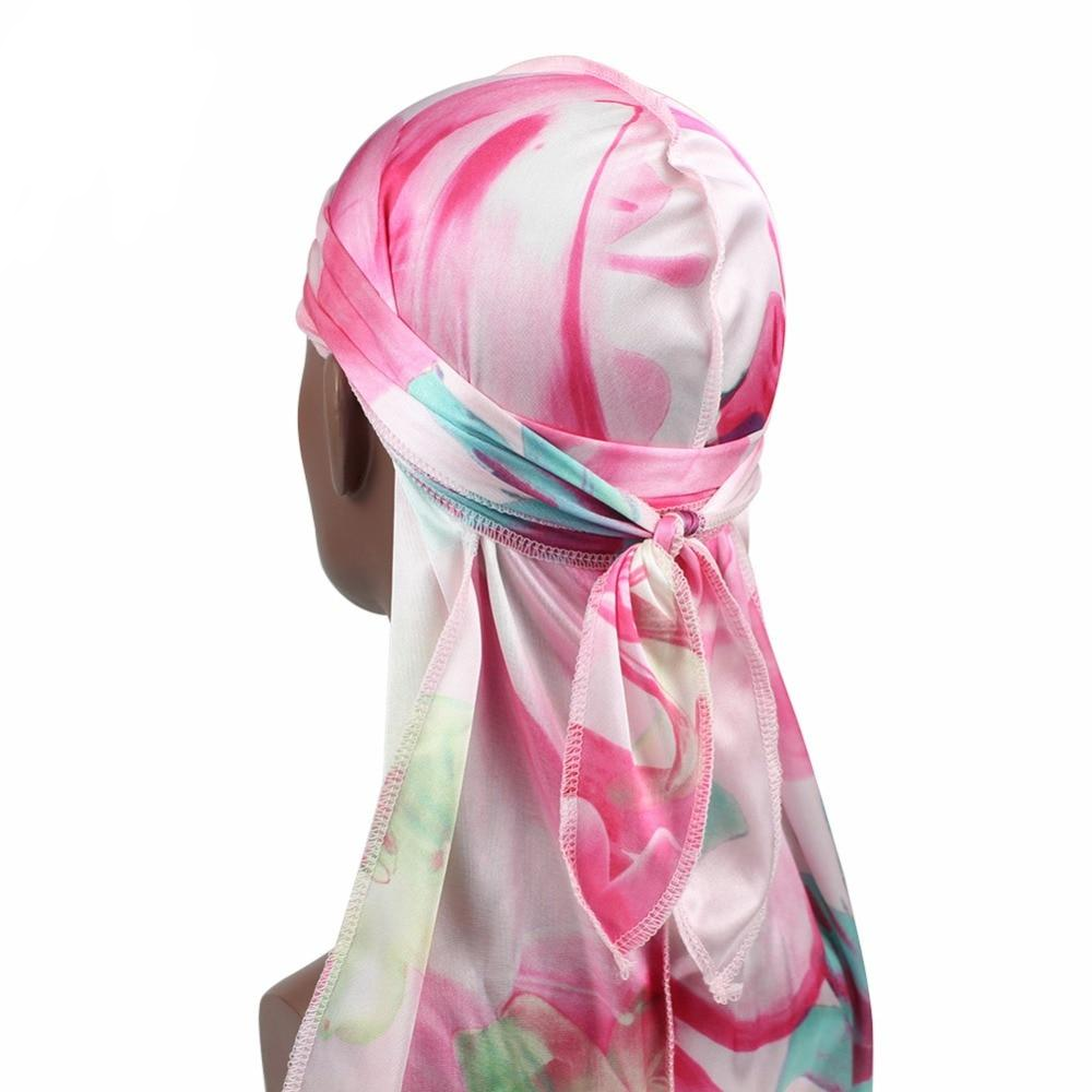 Pink Floral Silk Durag - Taelor Boutique