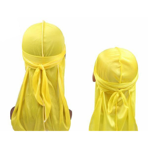 Yellow Father and Son Silky Durag Set